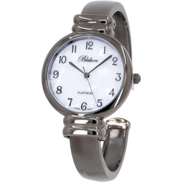 Accessories - Original Mother of Pearl Cuff Bracelet Watch for Women Gunmetal